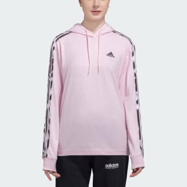 VIBRANT ALLOVER PRINT 3 STRIPES HOODED SWEATSHIRT