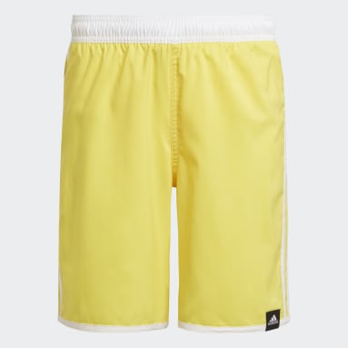 Αγόρια Κολύμβηση Κίτρινο 3-Stripes Swim Shorts