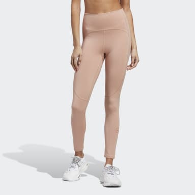 Women adidas_by_stella_mccartney Brown 스텔라 7/8 요가 레깅스