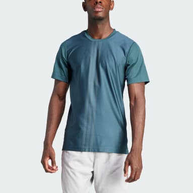 T-shirt de HIIT 3-Stripes Turquesa Homem Ginásio E Treino