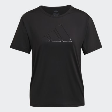 Dames Hardlopen zwart HIIT T-shirt