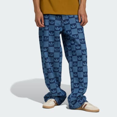 Pantaloni Monogram All Over Print Regular Denim