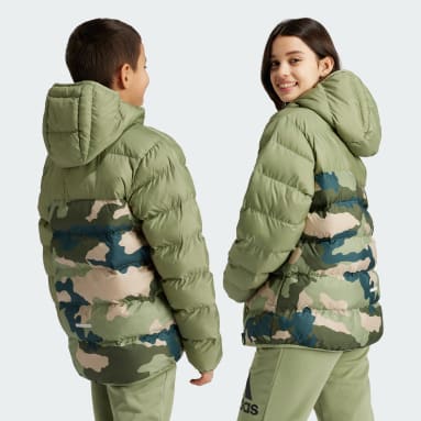 Synthetic Down Allover Print Jacket