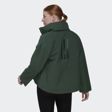 Dames Sportswear groen Terrex Traveer RAIN.RDY Jack