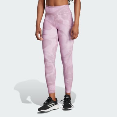 Daily Run Print 7/8 Leggings Rosado Mujer Running