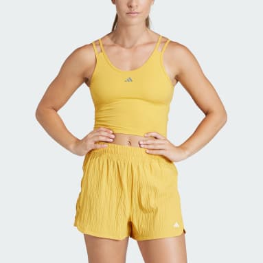 Top HIIT HEAT.RDY Amarillo Mujer Gimnasio Y Entrenamiento