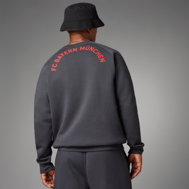Sweatshirt Trefoil Essentials do FC Bayern München Cinzento Homem Futebol