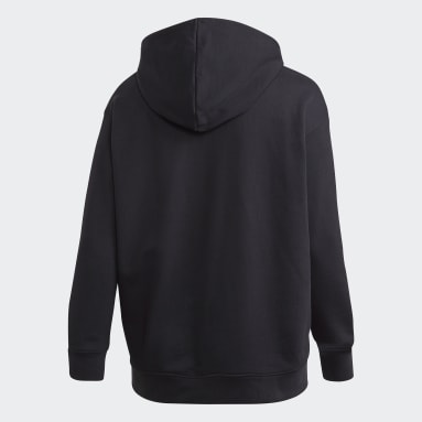 Sweat-shirt à capuche Trefoil (Grandes tailles) noir Femmes Originals