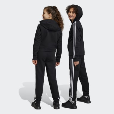 Calças em Fleece 3-Stripes Essentials Preto Criança Sportswear