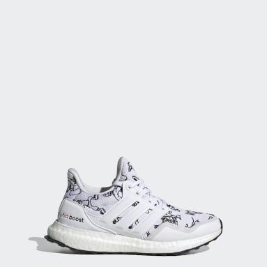 Youth 8-16 Years Sportswear White Ultraboost DNA Running Shoes