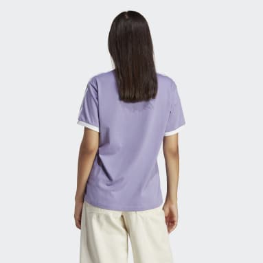 Frauen Originals adicolor Classics 3-Streifen T-Shirt Lila