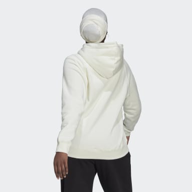 Oversized Hooded Genser Hvit
