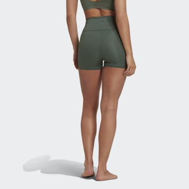 Women Training Green Yoga Studio Luxe Fire Super-High-Waisted Short Leggings
