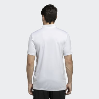 Men Training White DESIGNED 2 MOVE POLO TEE