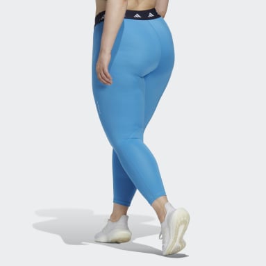 Γυναίκες Γυμναστήριο Και Προπόνηση Μπλε Techfit 7/8 Leggings (Plus Size)