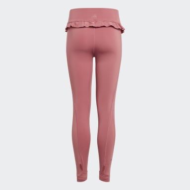 Yoga-leggings essentials hoher bund, 7/8-länge weinrot Adidas Performance