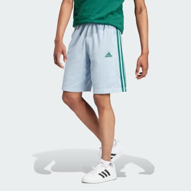 ผู้ชาย Sportswear สีน้ำเงิน กางเกงขาสั้น Essentials Single Jersey 3-Stripes