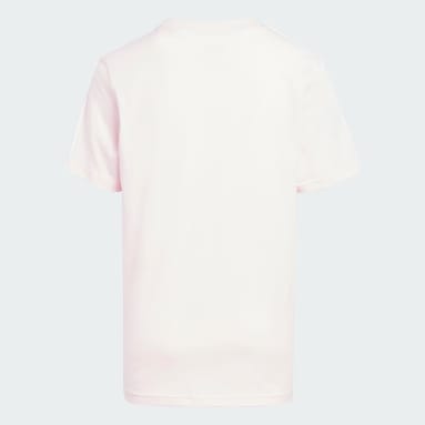 Kinder Sportswear Tiberio 3-Streifen Colorblock Cotton Kids T-Shirt Rosa