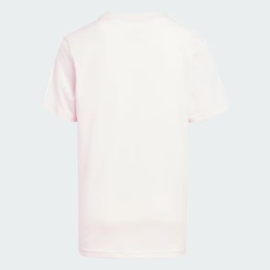 Børn Sportswear Pink Tiberio 3-Stripes Colorblock Cotton Kids T-shirt