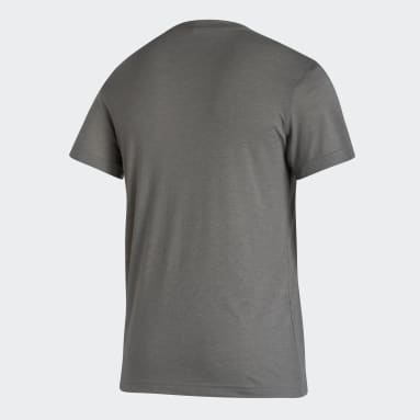 Men Hockey Grey Flames Blend Tee