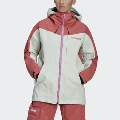 Veste de ski triple épaisseur en nylon recyclé Terrex Rouge Femmes TERREX