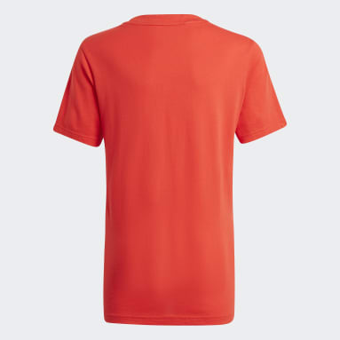Jungen Sportswear adidas Essentials 3-Streifen T-Shirt Rot
