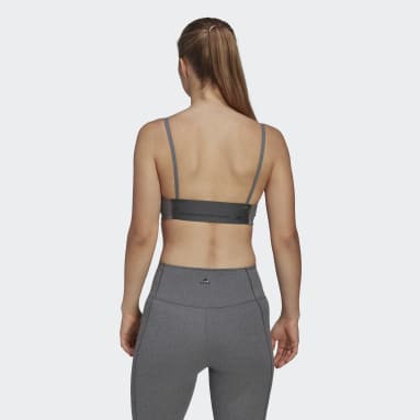 Women's Yoga Grey Yoga Studio Light-Support Bra