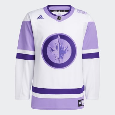 Maillot Jets Hockey Fights Cancer blanc Hommes Hockey