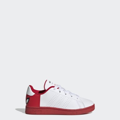 Zapatillas adidas x Marvel Advantage Spider-Man con Pasadores Blanco Niño Sportswear