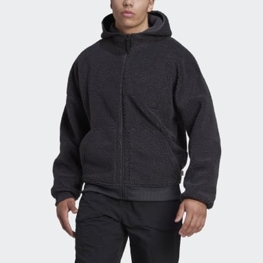 Herr Sportswear Grå Polar Fleece Full-Zip Sweatshirt