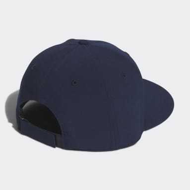 Men Golf Blue Flat-Brim Cap