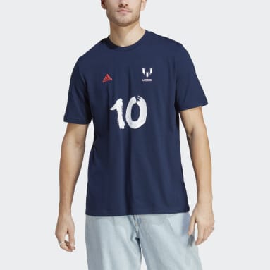 Camiseta Estampada Messi Fútbol CNY Azul Hombre Fútbol