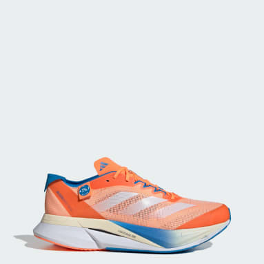 Orange adidas womens running shoes deals