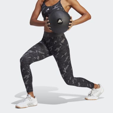 Leggings 7/8 Techfit Camo Grigio Donna Fitness & Training