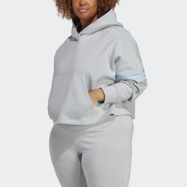 Women's Originals Grey Adicolor Neuclassics Hoodie (Plus Size)