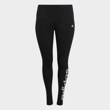 Dames Sportswear zwart Essentials High-Waisted Logo Legging (Grote Maat)