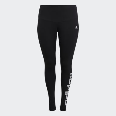 Frauen Sportswear Essentials High-Waisted Logo Leggings – Große Größen Schwarz