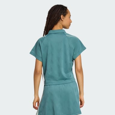 Stadium 3-Stripes Tennis Inspired Jacquard Polo Tee