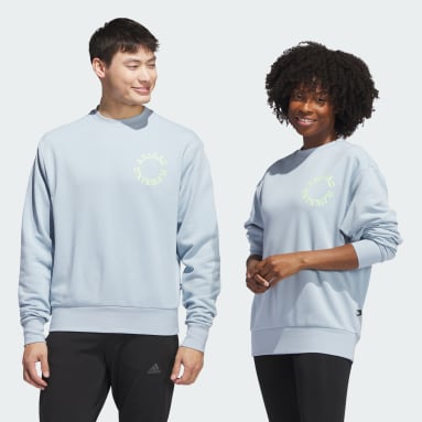 Running Blue Break the Norm Graphic Crew Sweatshirt (Gender Neutral)