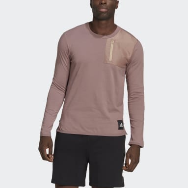 Men Sportswear Purple Long Sleeve Tee