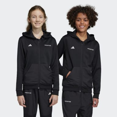 Casaco com Capuz Predator Football-Inspired Preto Criança Sportswear
