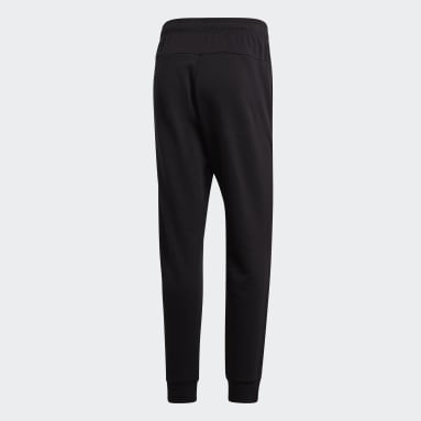 Pantalón Essentials Plain Pierna Cónica con Puño Ajustado Negro Hombre Sportswear