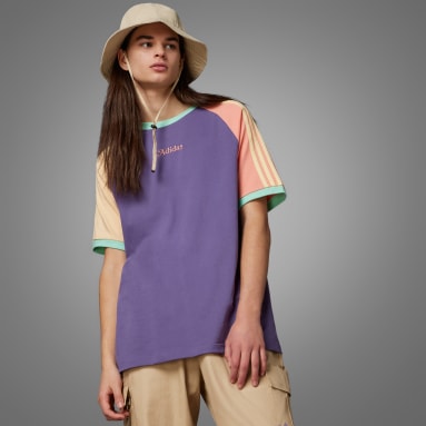 T-shirt Raglã Enjoy Summer Roxo Homem Originals