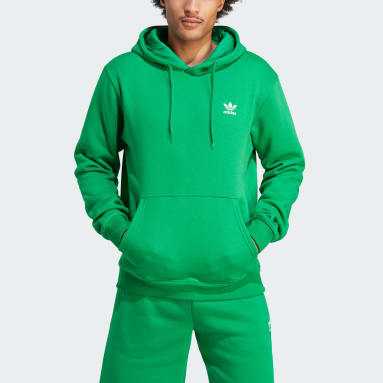 Mænd Originals Grøn Trefoil Essentials hættetrøje