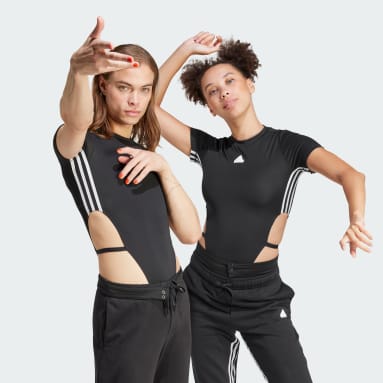Women Sportswear Black Dance All-Gender Bodysuit