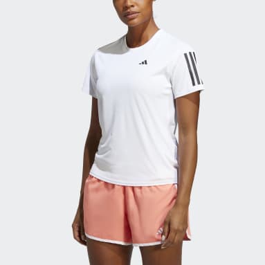 ผู้หญิง วิ่ง สีขาว เสื้อยืด Own the Run