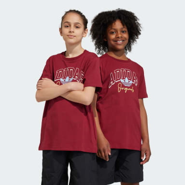 Børn Originals Burgundy Collegiate Graphic Pack BF T-shirt