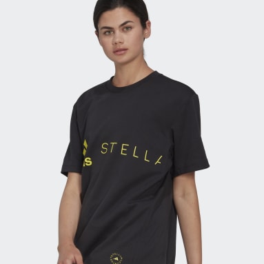 T-shirt Logo adidas by Stella McCartney. noir Femmes adidas by Stella McCartney