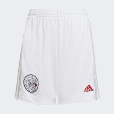 Αγόρια Ποδόσφαιρο Λευκό Ajax Amsterdam 21/22 Home Shorts