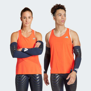 Beh modrá Rukávy Adizero Control Running